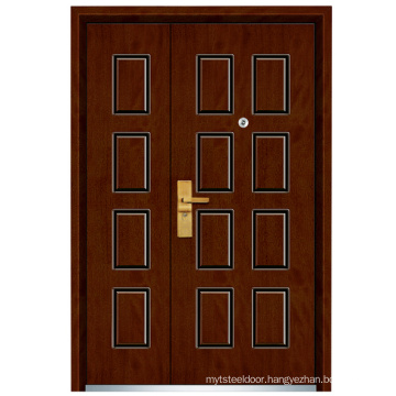 Mother and Son Steel Wooden Door (FXGM-C305B)